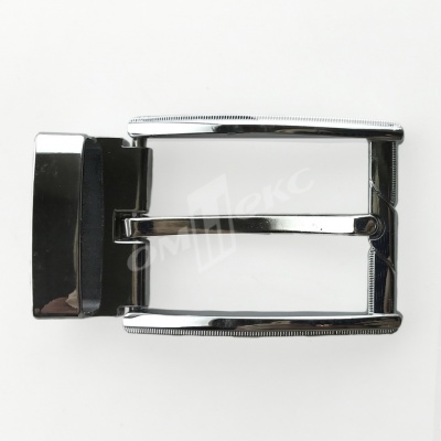 Пряжка металлическая для мужского ремня 845005А#2 (шир.ремня 40 мм), цв.-никель - купить в Астрахани. Цена: 110.29 руб.