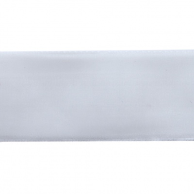 Лента бархатная нейлон, шир.25 мм, (упак. 45,7м), цв.01-белый - купить в Астрахани. Цена: 981.09 руб.