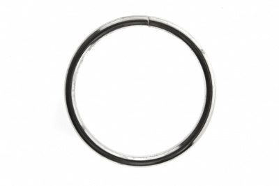 Кольцо металлическое №40 мм, цв.-никель - купить в Астрахани. Цена: 4.45 руб.