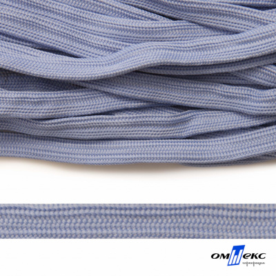 Шнур плетеный (плоский) d-12 мм, (уп.90+/-1м), 100% полиэстер, цв.259 - голубой - купить в Астрахани. Цена: 8.62 руб.