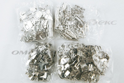 Крючки брючные 4 шипа "Стром" 144 шт. никель - купить в Астрахани. Цена: 383.97 руб.