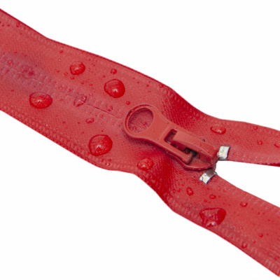 Молния водонепроницаемая PVC Т-7, 60 см, разъемная, цвет (820) красный - купить в Астрахани. Цена: 49.39 руб.