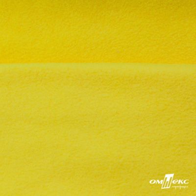Флис DTY 14-0760, 240 г/м2, шир. 150 см, цвет яркий желтый - купить в Астрахани. Цена 640.46 руб.
