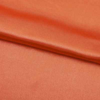 Поли креп-сатин 18-1445, 120 гр/м2, шир.150см, цвет оранжевый - купить в Астрахани. Цена 155.57 руб.