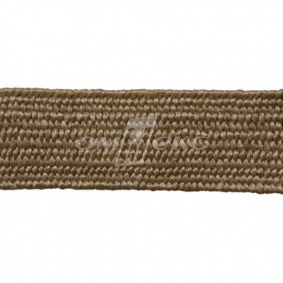 Тесьма отделочная полипропиленовая плетеная эластичная #2, шир. 40мм, цв.- соломенный - купить в Астрахани. Цена: 50.99 руб.