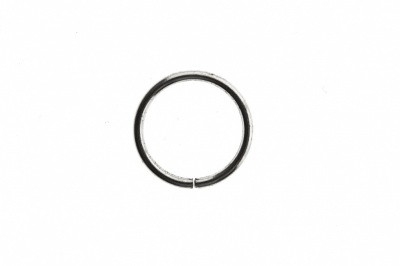 Кольцо металлическое d-15 мм, цв.-никель - купить в Астрахани. Цена: 2.45 руб.