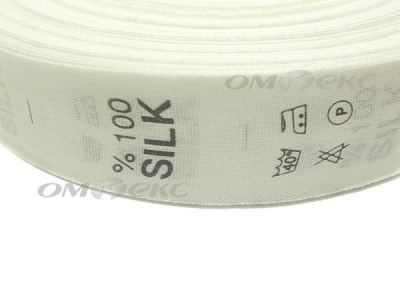 Состав и уход за тк.100% Silk (1000 шт) - купить в Астрахани. Цена: 520.46 руб.