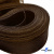 Регилиновая лента, шир.80мм, (уп.25 ярд), цв.- коричневый - купить в Астрахани. Цена: 648.89 руб.