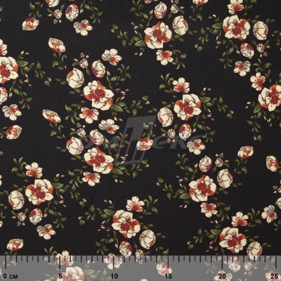 Плательная ткань "Фламенко" 3.1, 80 гр/м2, шир.150 см, принт растительный - купить в Астрахани. Цена 239.03 руб.