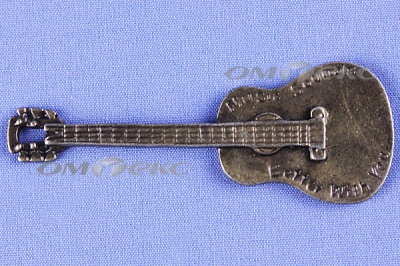 Декоративный элемент для творчества из металла "Гитара"  - купить в Астрахани. Цена: 19.99 руб.