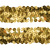 Тесьма с пайетками D16, шир. 30 мм/уп. 25+/-1 м, цвет золото - купить в Астрахани. Цена: 1 087.39 руб.