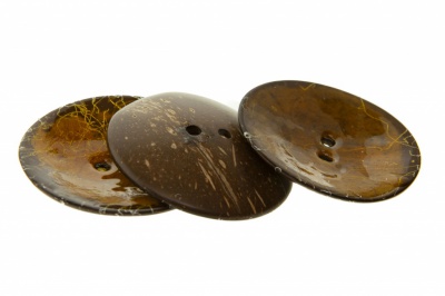 Деревянные украшения для рукоделия пуговицы "Кокос" #4 - купить в Астрахани. Цена: 66.23 руб.