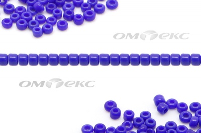 Бисер (ОS) 11/0 ( упак.100 гр) цв.48 - синий - купить в Астрахани. Цена: 48 руб.