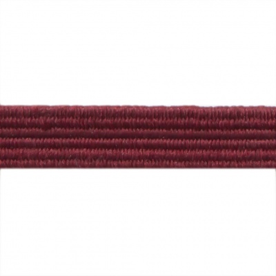 Резиновые нити с текстильным покрытием, шир. 6 мм ( упак.30 м/уп), цв.- 88-бордо - купить в Астрахани. Цена: 155.22 руб.