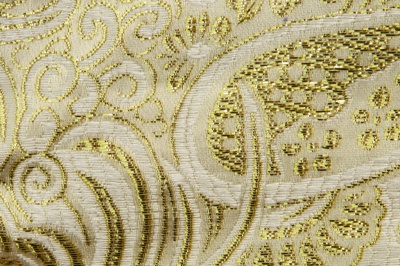 Ткань костюмная жаккард №5, 140 гр/м2, шир.150см, цвет золото - купить в Астрахани. Цена 383.29 руб.