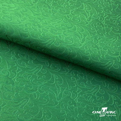 Ткань жаккард королевский, 100% полиэстр 180 г/м 2, шир.150 см, цв-зеленый - купить в Астрахани. Цена 293.39 руб.