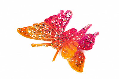 Бабочка декоративная пластиковая #10 - купить в Астрахани. Цена: 7.09 руб.
