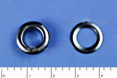 Люверсы металлические, блочка/кольцо, №5 (8 мм) упак.1000 шт- цв.никель - купить в Астрахани. Цена: 392 руб.