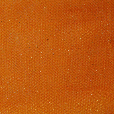 Сетка Глиттер, 24 г/м2, шир.145 см., оранжевый - купить в Астрахани. Цена 117.24 руб.