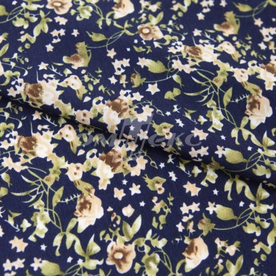 Плательная ткань "Фламенко" 1.1, 80 гр/м2, шир.150 см, принт растительный - купить в Астрахани. Цена 241.49 руб.