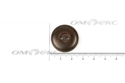 Пуговица деревянная круглая №54 (25мм) - купить в Астрахани. Цена: 4.12 руб.