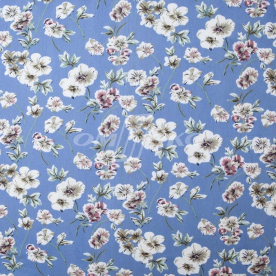 Плательная ткань "Фламенко" 12.1, 80 гр/м2, шир.150 см, принт растительный - купить в Астрахани. Цена 241.49 руб.