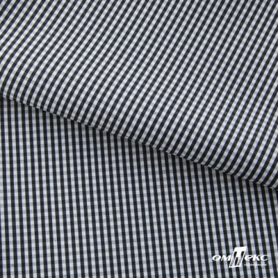 Ткань сорочечная Клетка Виши, 115 г/м2, 58% пэ,42% хл, шир.150 см, цв.6-черный, (арт.111) - купить в Астрахани. Цена 306.69 руб.