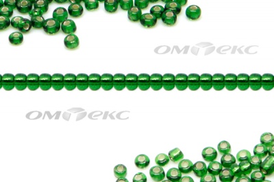 Бисер (SL) 11/0 ( упак.100 гр) цв.27В - зелёный - купить в Астрахани. Цена: 53.34 руб.