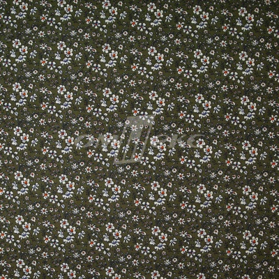 Плательная ткань "Фламенко" 11.2, 80 гр/м2, шир.150 см, принт растительный - купить в Астрахани. Цена 259.21 руб.