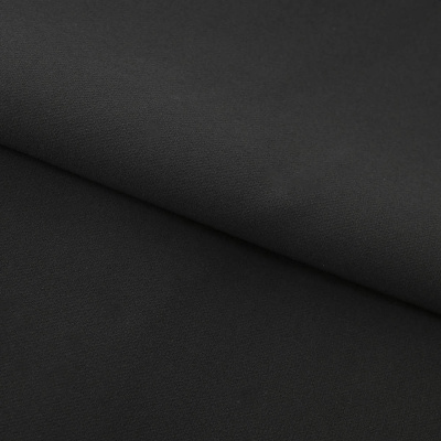 Костюмная ткань "Элис", 200 гр/м2, шир.150см, цвет чёрный - купить в Астрахани. Цена 306.20 руб.