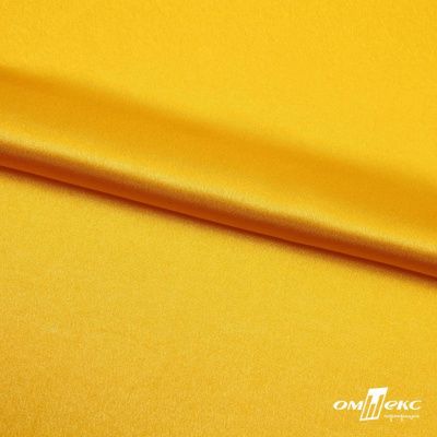 Поли креп-сатин 13-0859, 125 (+/-5) гр/м2, шир.150см, цвет жёлтый - купить в Астрахани. Цена 155.57 руб.
