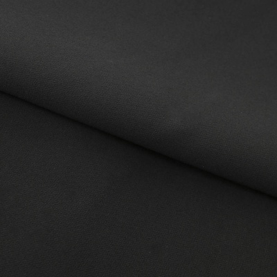 Костюмная ткань "Элис", 220 гр/м2, шир.150 см, цвет чёрный - купить в Астрахани. Цена 308 руб.