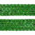 Тесьма с пайетками D4, шир. 35 мм/уп. 25+/-1 м, цвет зелёный - купить в Астрахани. Цена: 1 308.30 руб.