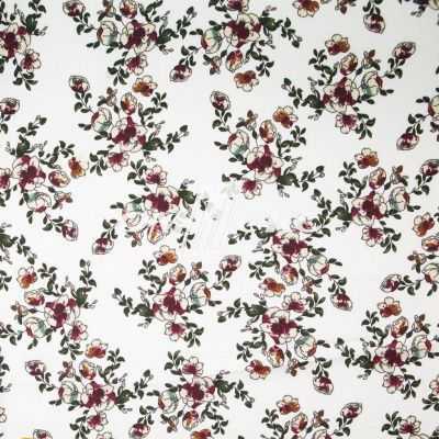 Плательная ткань "Фламенко" 23.1, 80 гр/м2, шир.150 см, принт растительный - купить в Астрахани. Цена 264.56 руб.