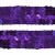 Тесьма с пайетками 12, шир. 20 мм/уп. 25+/-1 м, цвет фиолет - купить в Астрахани. Цена: 778.19 руб.