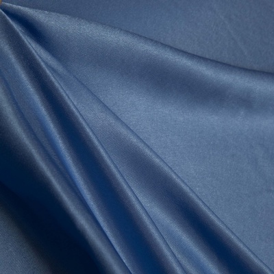 Поли креп-сатин 16-4132, 125 (+/-5) гр/м2, шир.150см, цвет голубой - купить в Астрахани. Цена 155.57 руб.