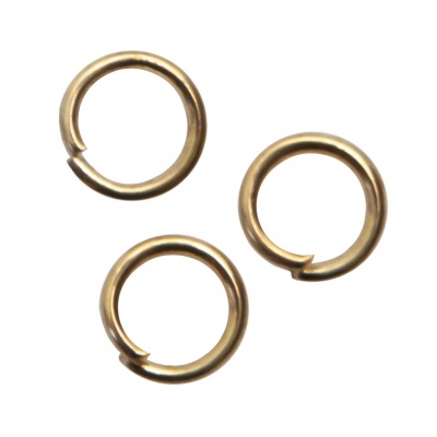 Кольцо  соединительное для бижутерии 5 мм, цв.-золото - купить в Астрахани. Цена: 0.44 руб.