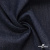 Ткань костюмная "Джинс" с начесом, 320 г/м2, 80% хлопок 20%полиэстер, шир. 160 см, т.синий - купить в Астрахани. Цена 492.24 руб.
