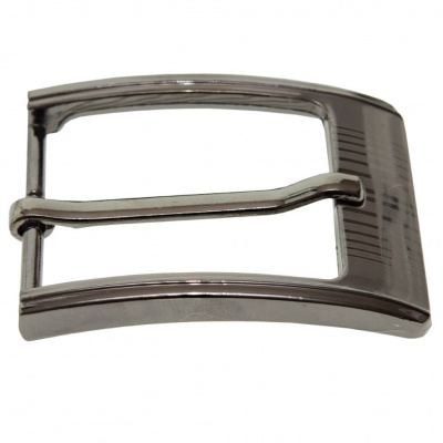 Пряжка металлическая для мужского ремня SC035#7 (шир.ремня 40 мм), цв.-тем.никель - купить в Астрахани. Цена: 43.93 руб.