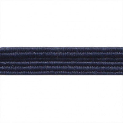 Резиновые нити с текстильным покрытием, шир. 6 мм ( упак.30 м/уп), цв.- 117-т.синий - купить в Астрахани. Цена: 152.05 руб.