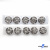 119-01 Кнопки пришивные декоративные металл 21 мм, цв.-никель - купить в Астрахани. Цена: 21.54 руб.