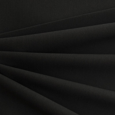 Костюмная ткань с вискозой "Меган", 210 гр/м2, шир.150см, цвет чёрный - купить в Астрахани. Цена 378.55 руб.