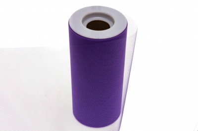 Фатин в шпульках 16-85, 10 гр/м2, шир. 15 см (в нам. 25+/-1 м), цвет фиолетовый - купить в Астрахани. Цена: 100.69 руб.