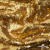 Трикотажное полотно, Сетка с пайетками,188 гр/м2, шир.140 см, цв.-тем.золото (#51) - купить в Астрахани. Цена 505.15 руб.