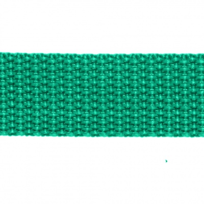 Стропа текстильная, шир. 25 мм (в нам. 50+/-1 ярд), цвет яр.зелёный - купить в Астрахани. Цена: 397.52 руб.