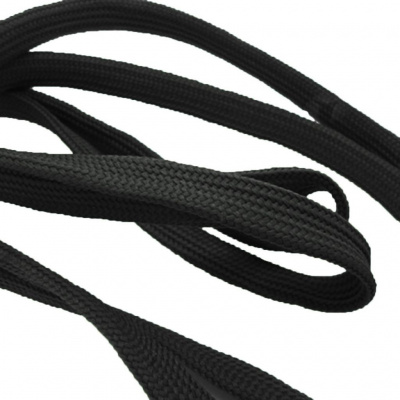 Шнурки т.5 110 см черный - купить в Астрахани. Цена: 23.25 руб.