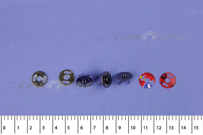 Кнопки магнитные МКМ-02, диам. 18 мм, чёрный никель - купить в Астрахани. Цена: 14.49 руб.