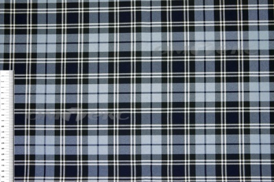 Ткань костюмная клетка Т7274 2004, 220 гр/м2, шир.150см, цвет т.синий/гол/бел - купить в Астрахани. Цена 
