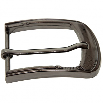 Пряжка металлическая для мужского ремня SC035#3 (шир.ремня 40 мм), цв.-тем.никель - купить в Астрахани. Цена: 43.93 руб.