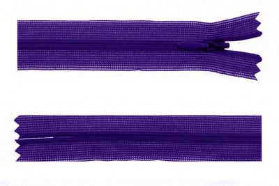 Молния потайная Т3 866, 50 см, капрон, цвет фиолетовый - купить в Астрахани. Цена: 8.62 руб.